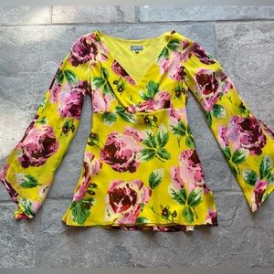 Marc Aurel Silk Floral Long Sleeve Shirt